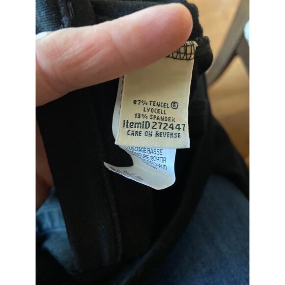 L.L Bean Skirt Black Midi Stretch A-Line Pull On Casual Solid size medium - Picture 6 of 8